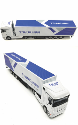 TRUNK 1:87合金集裝箱貨柜卡車模型集裝箱拖車模型 LOGO來圖定制