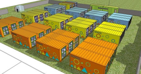 一個集裝箱小學,不知道怎么樣的項目。