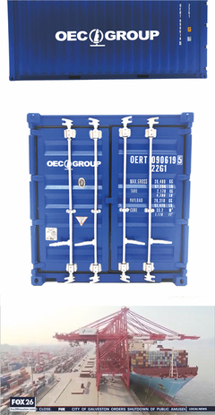 CEO GROUP集裝箱液袋模型 1:20航運(yùn)液袋集裝箱模型 海藝坊