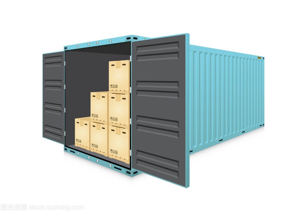 貨物集裝箱矢量