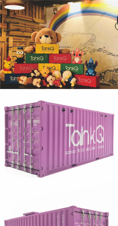 臺灣餐盒紫色集裝箱模型 海藝坊定制化1:20仿真模型的藝術(shù)與實用